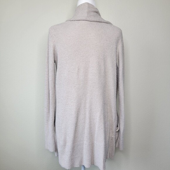 Barefoot Dreams CozyChic Lite Circle Cardi Taupe/Pink Womens Size XS/ Small - Picture 12 of 13